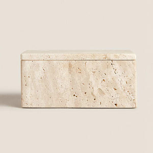 Travertine Stone Storage Box Sumac Store